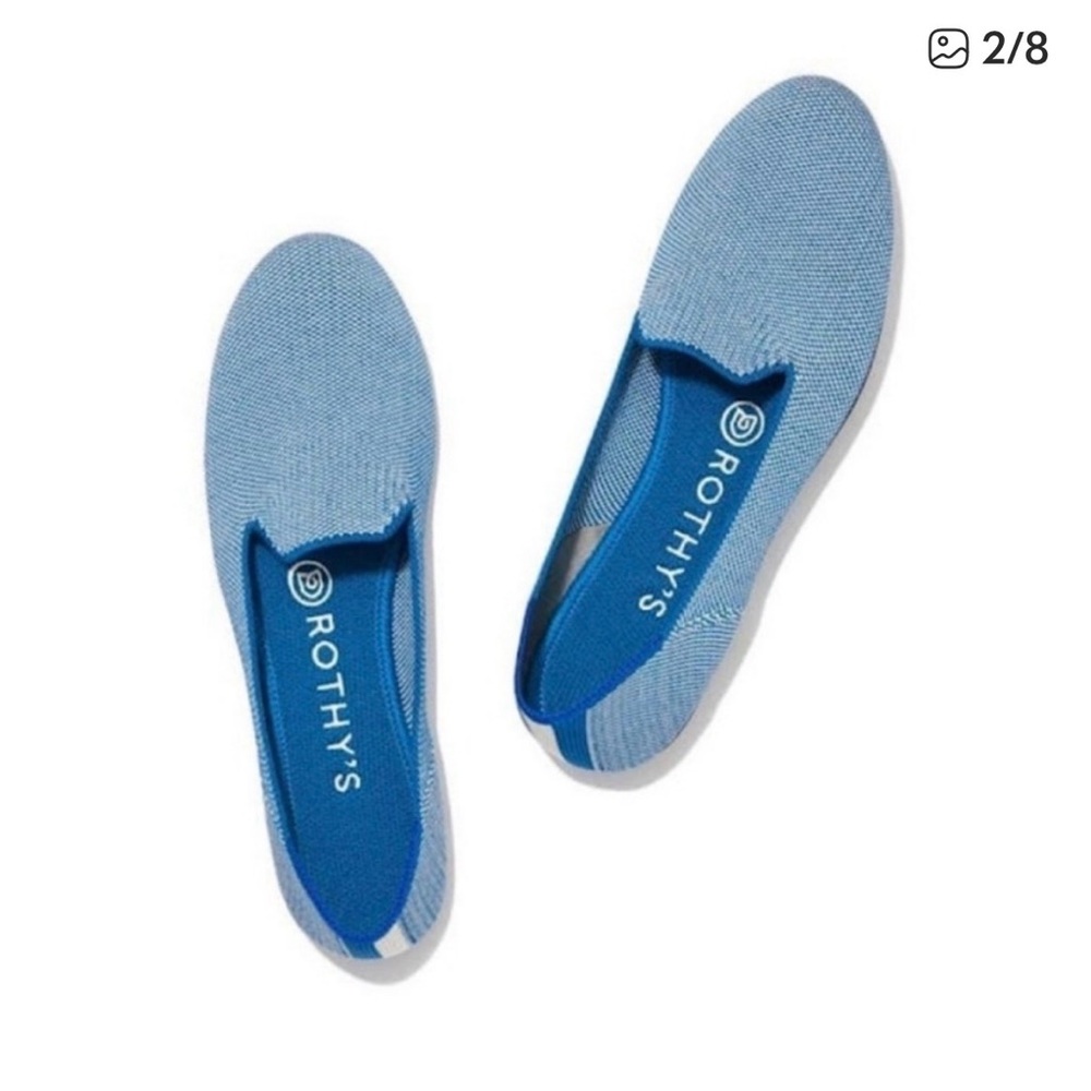 Rothy's 9.5 loafer indigo cloud